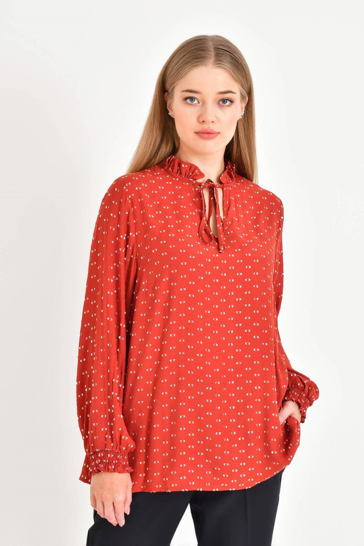 

Блуза женская My Line Moda 769 коричневая 42 RU (товары доставляются из-за рубежа), Коричневый, 769