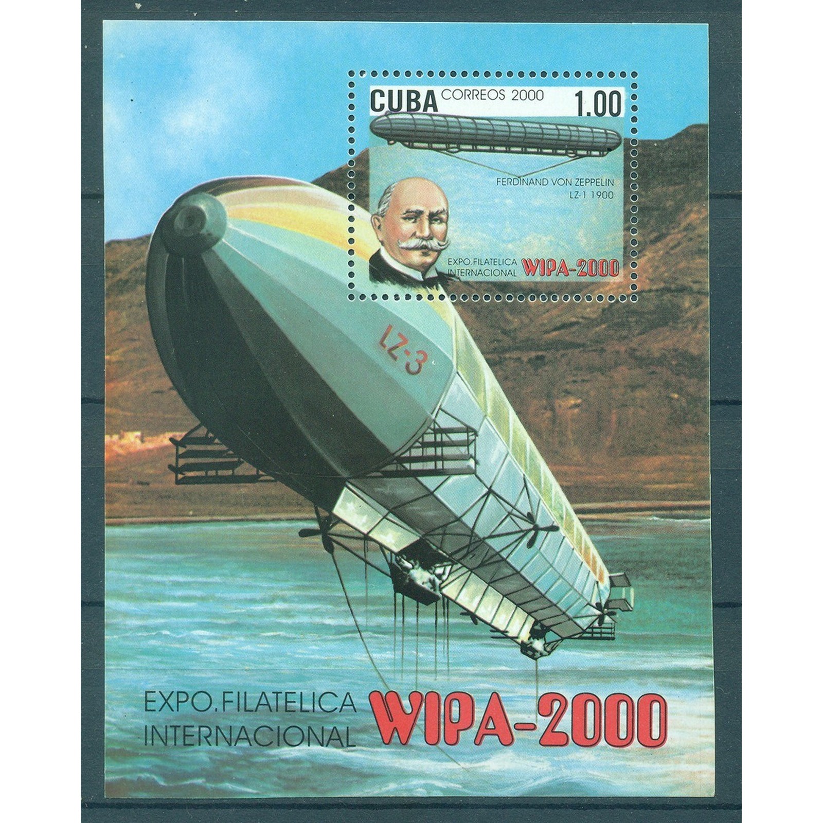 

Почтовые марки Куба Международная выставка марок - Разработка дирижабля Авиация