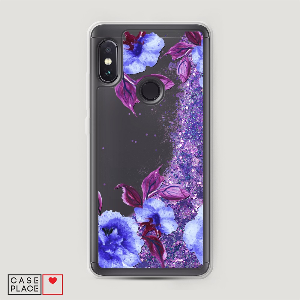 

Жидкий чехол с блестками "Цветочная фантазия 5" на Xiaomi Redmi Note 5, 32792-1