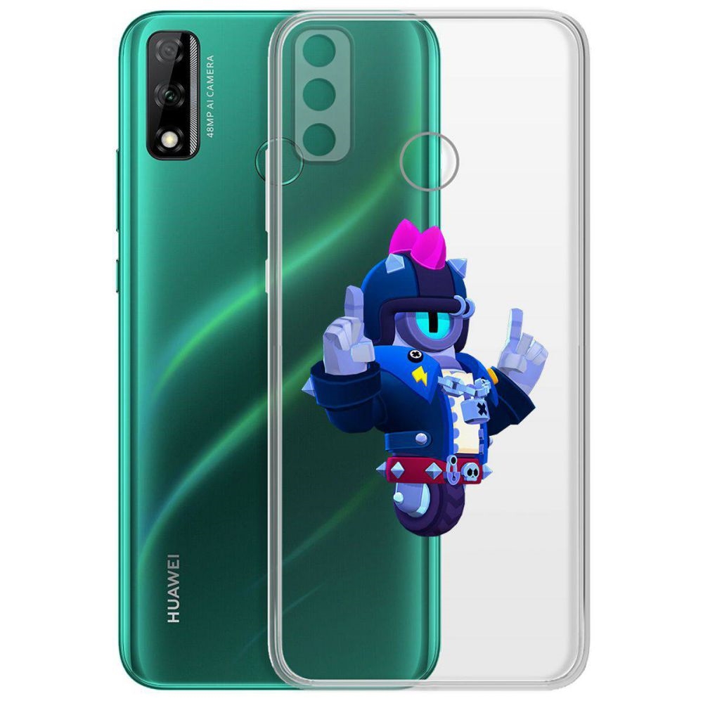 

Чехол-накладка Brawl Stars-Дикий Сту для Huawei Y8s, Прозрачный
