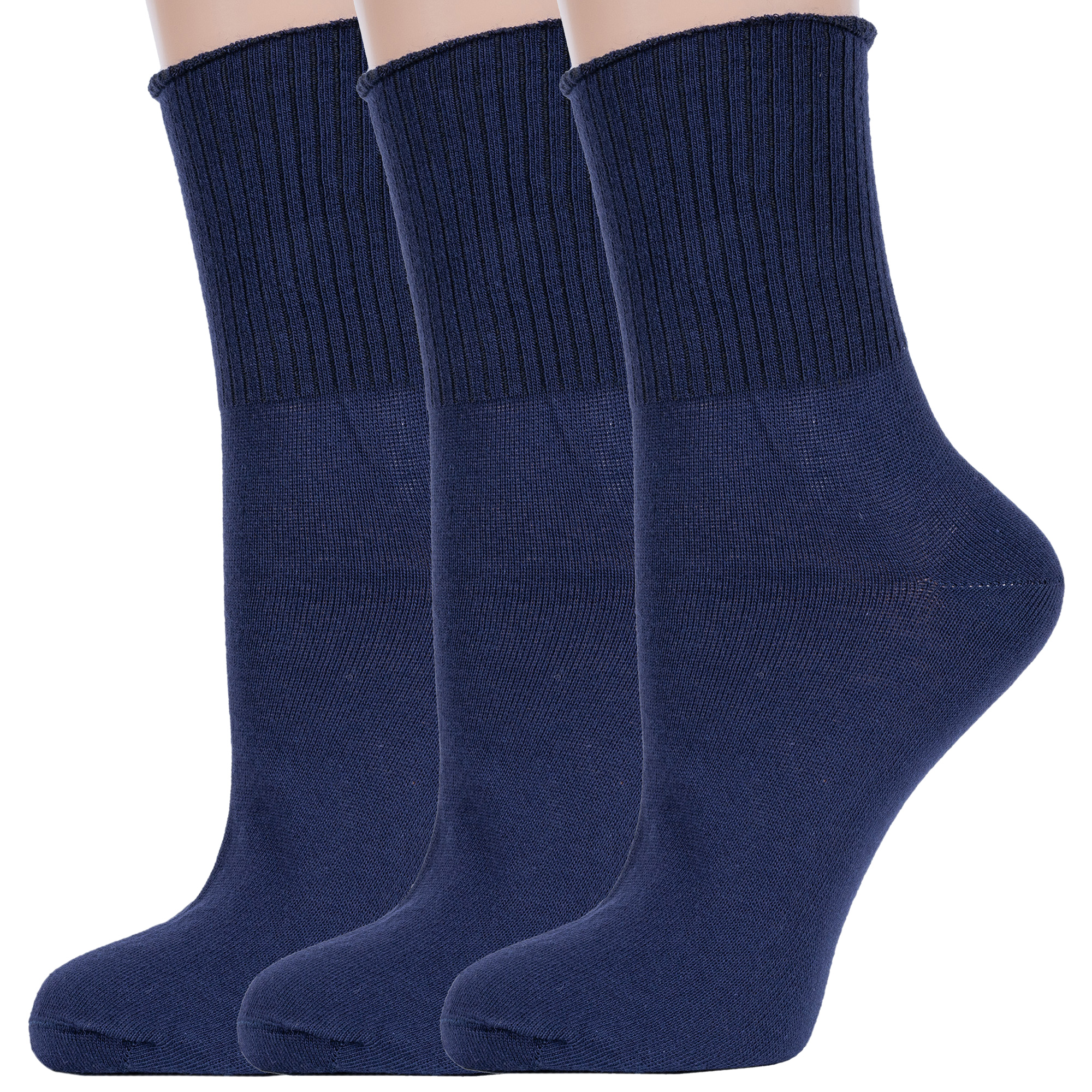 Комплект носков женских Брестский чулочный комбинат 3-14С1202 синих 25