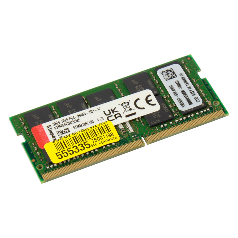

Оперативная память Kingston , DDR4 1x32Gb, 2666MHz