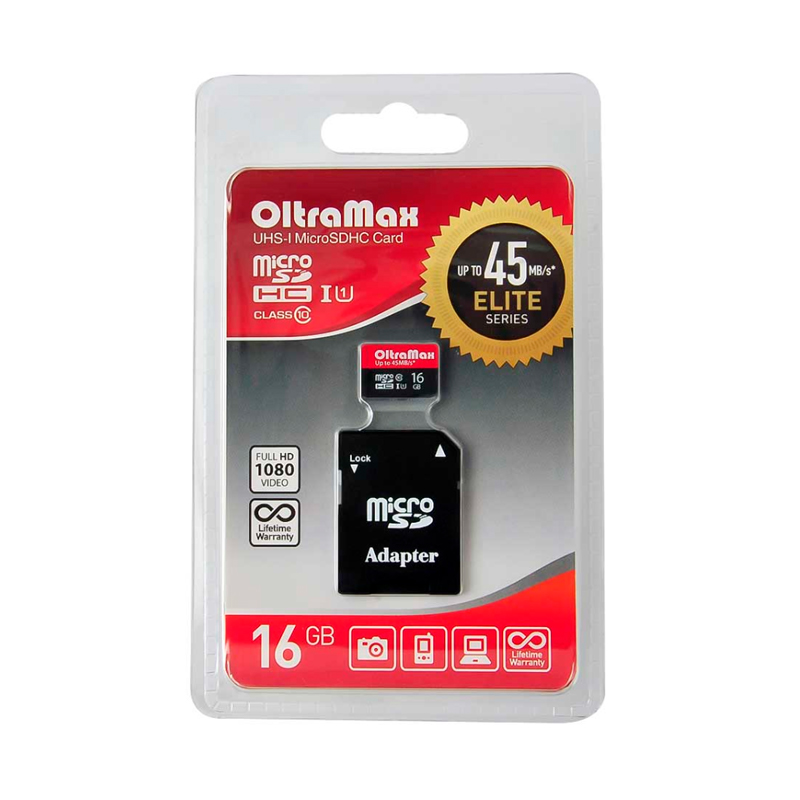 Карта памяти OLTRAMAX/EXPIOYD Micro SD 16Гб