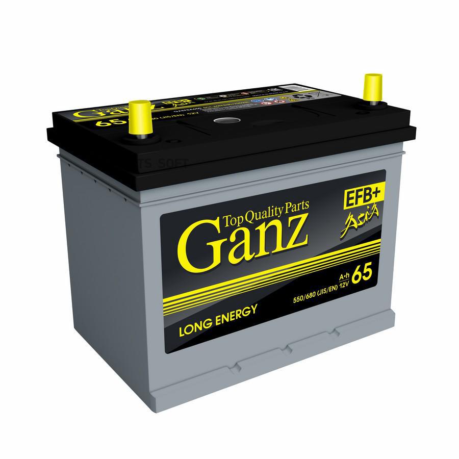 

Аккумулятор GANZ ASIA EFB 65 А/ч ОБР 232x175x225 EN550
