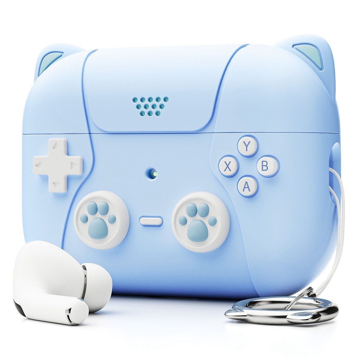 

Чехол для наушников CatGame Apple AirPods Pro, Pro 2 голубой, Apple AirPods Pro, Pro 2