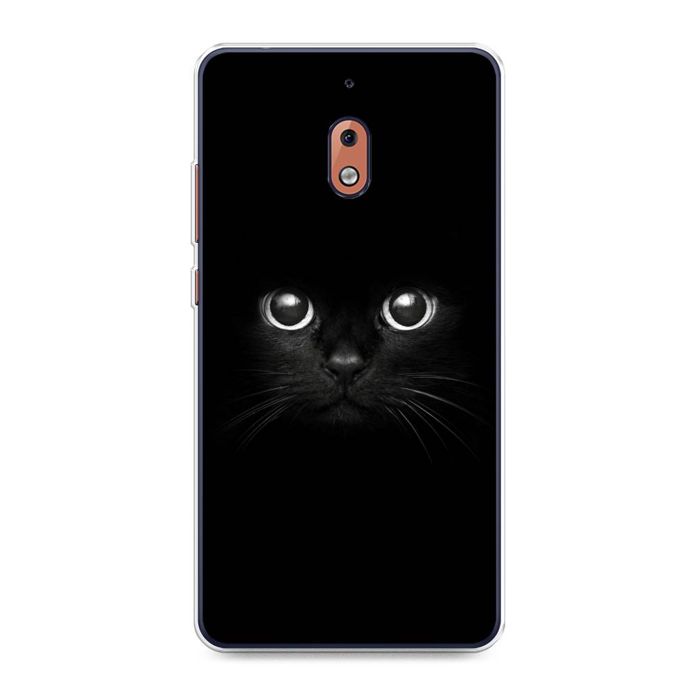 

Чехол Awog на Nokia 2.1 / Нокиа 2.1 "Взгляд черной кошки", Черный, 121550-1