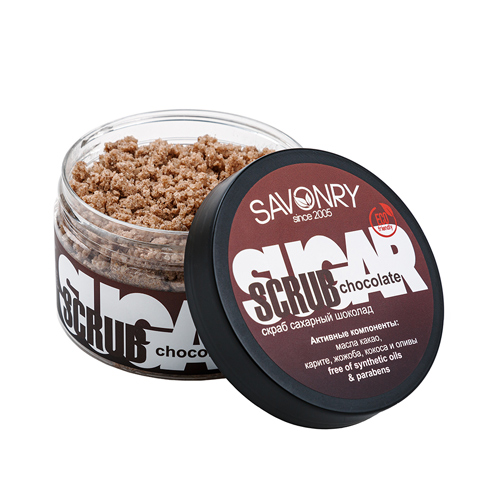 Скраб сахарный для тела Chocolate Savonry 300 г шоколадный какао скраб для тела cocoa chockolate scrub