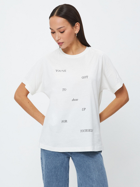 

Футболка женская ZARINA 3121637422 белая XS, Белый, 3121637422