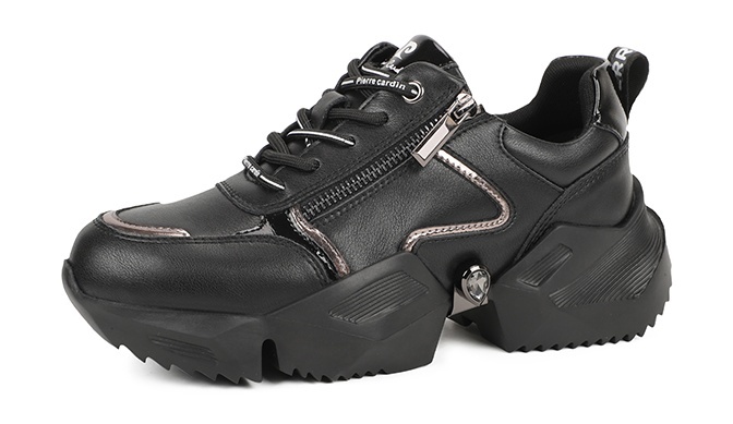 

Кроссовки женские Pierre Cardin JX24AW-99 черные 38 RU, Черный, JX24AW-99