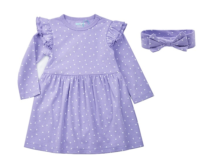 

Платье детское Kari Baby SS24B03100501, фиолетовый, 74, SS24B03100501