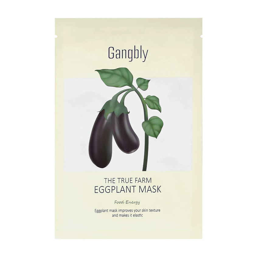Купить Маска для лица `GANGBLY` с экстрактом баклажана (для эластичности кожи) 30 мл