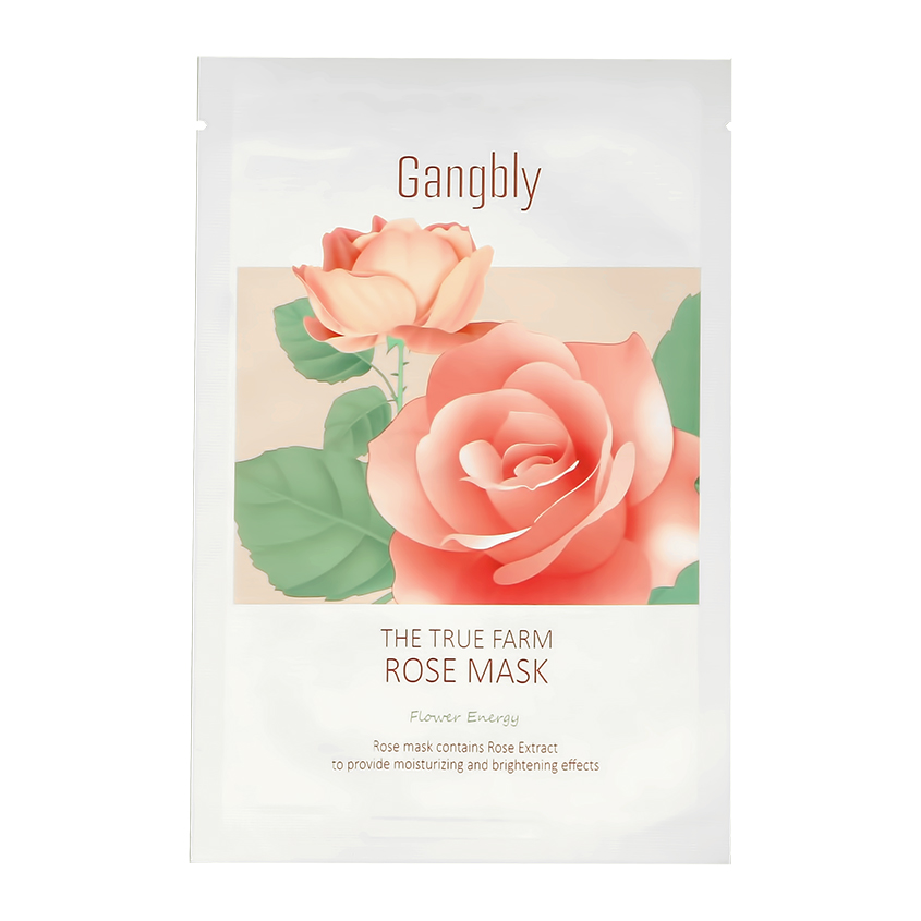 Купить Маска для лица `GANGBLY` с экстрактом розы (для сияния кожи) 30 мл