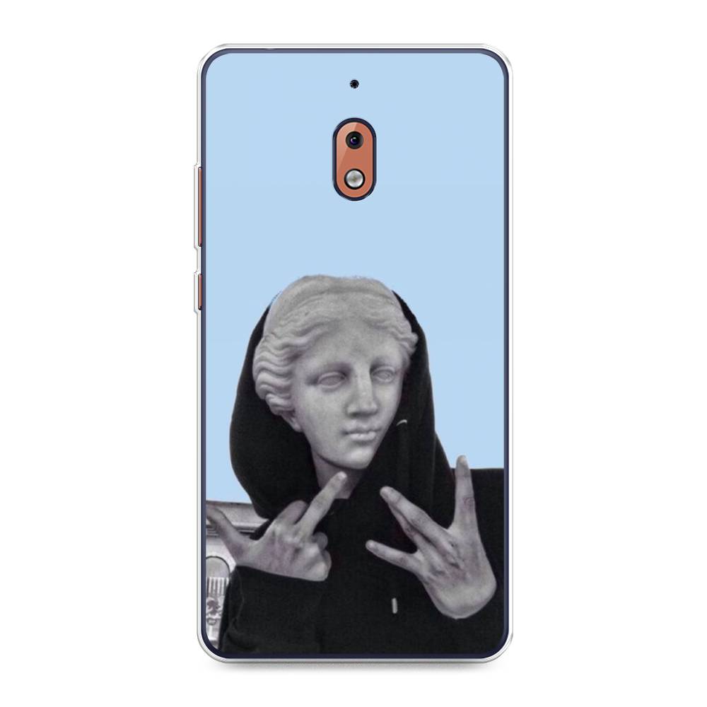 

Чехол Awog на Nokia 2.1 / Нокиа 2.1 "SWAG статуя", Голубой, 121550-9