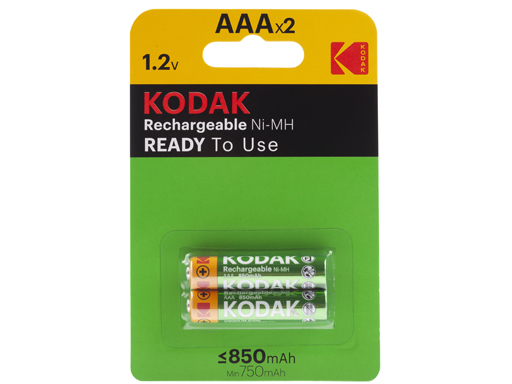 

Аккумулятор Kodak HR03-2BL 850mAh Pre-Charged (K3AHRP-2/850mah) Б0009360