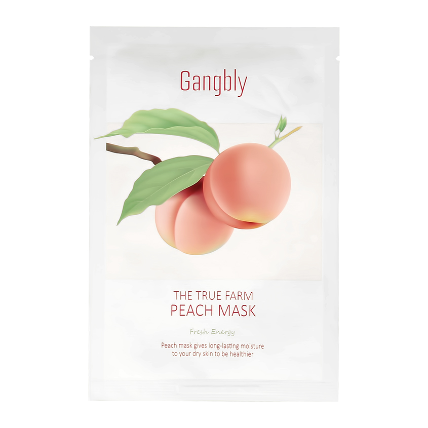 Маска для лица `GANGBLY` с экстрактом персика (ультра-увлажняющая) 30 мл nature republic маска для лица тканевая с кислотами aha mask sheet aha