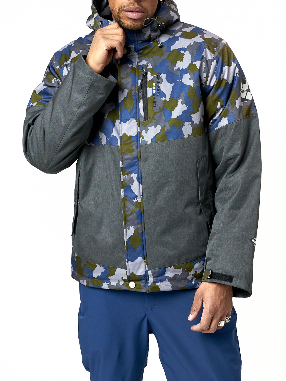 

Спортивная куртка мужская NoBrand AD78015 серая M, Серый, AD78015