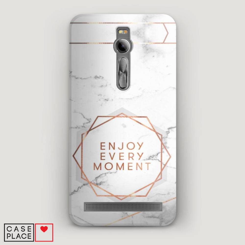 фото Чехол awog "enjoy every moment мрамор" для asus zenfone 2 ze550ml/ze551ml