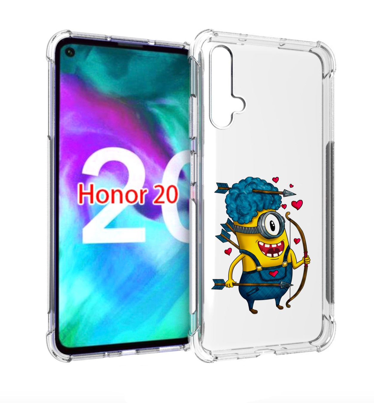 

Чехол бампер MyPads Миньон купидон для Honor 20., Прозрачный, Tocco