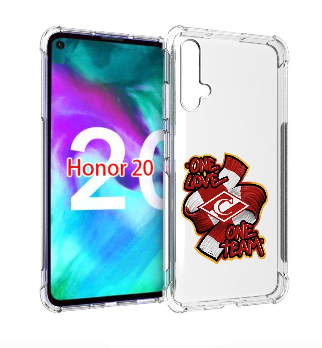 

Чехол бампер MyPads Одна любовь-Спартак для Honor 20., Прозрачный, Tocco