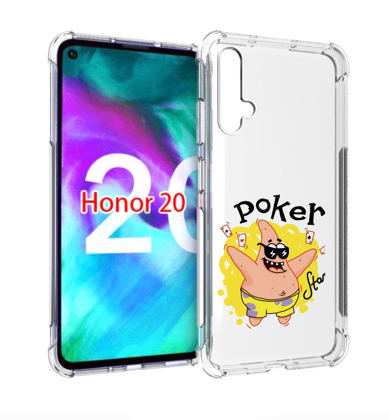 

Чехол бампер MyPads Патрик для Honor 20., Прозрачный, Tocco