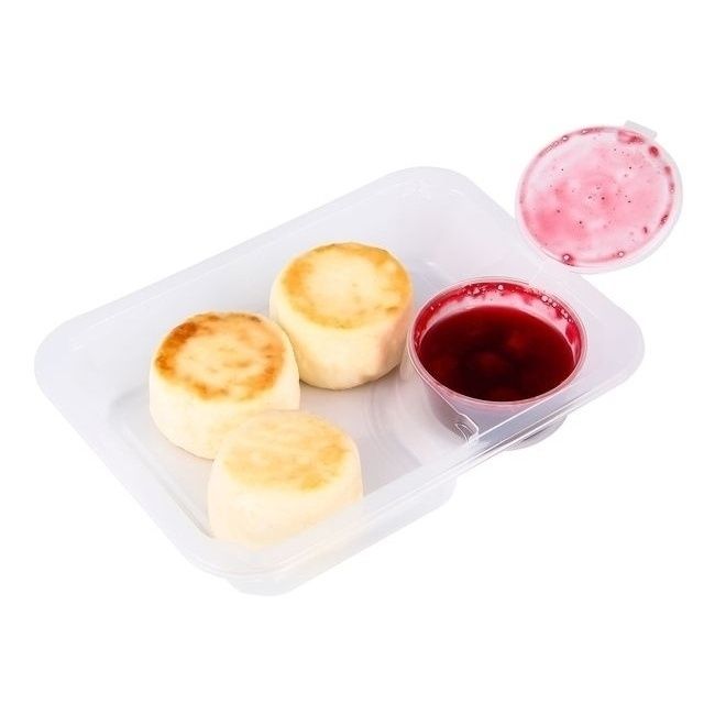 Сырники АШАН Красная птица Классические с вишневым вареньем 220 г 200₽