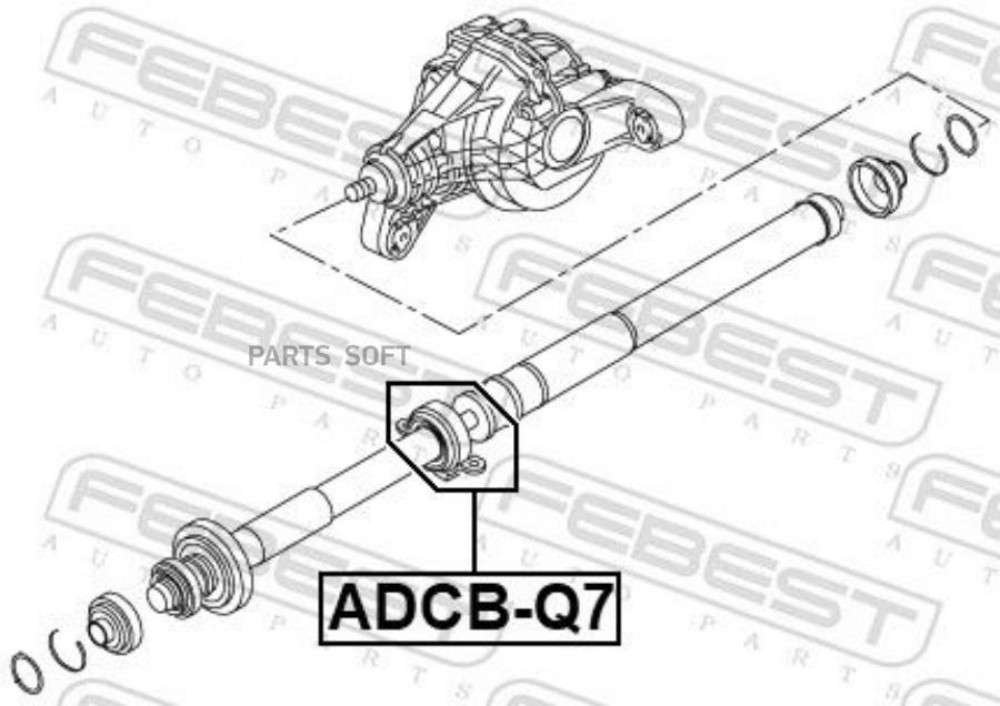 

Подшипник Подвесной Карданного Вала Febest арт. ADCBQ7