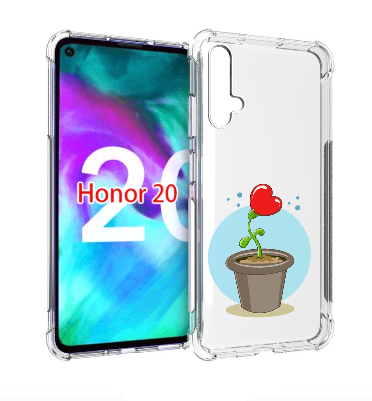 

Чехол бампер MyPads Растение любви 14 февраля для Honor 2, Прозрачный, Tocco