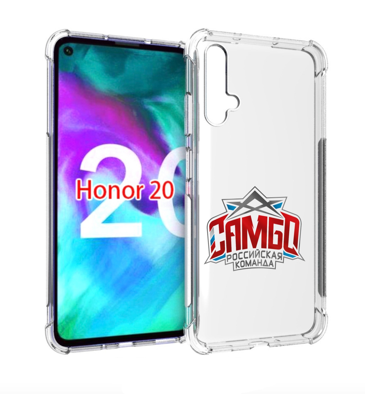 

Чехол бампер MyPads Самбо для Honor 20., Прозрачный, Tocco