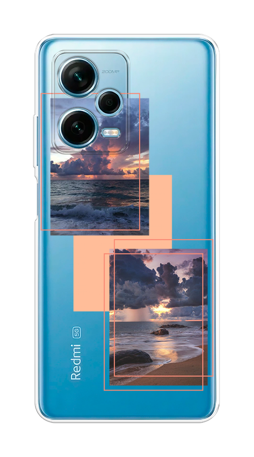 

Чехол на Redmi Note 12 Pro Plus "Sky collage", Розовый;прозрачный;синий, 317150-1