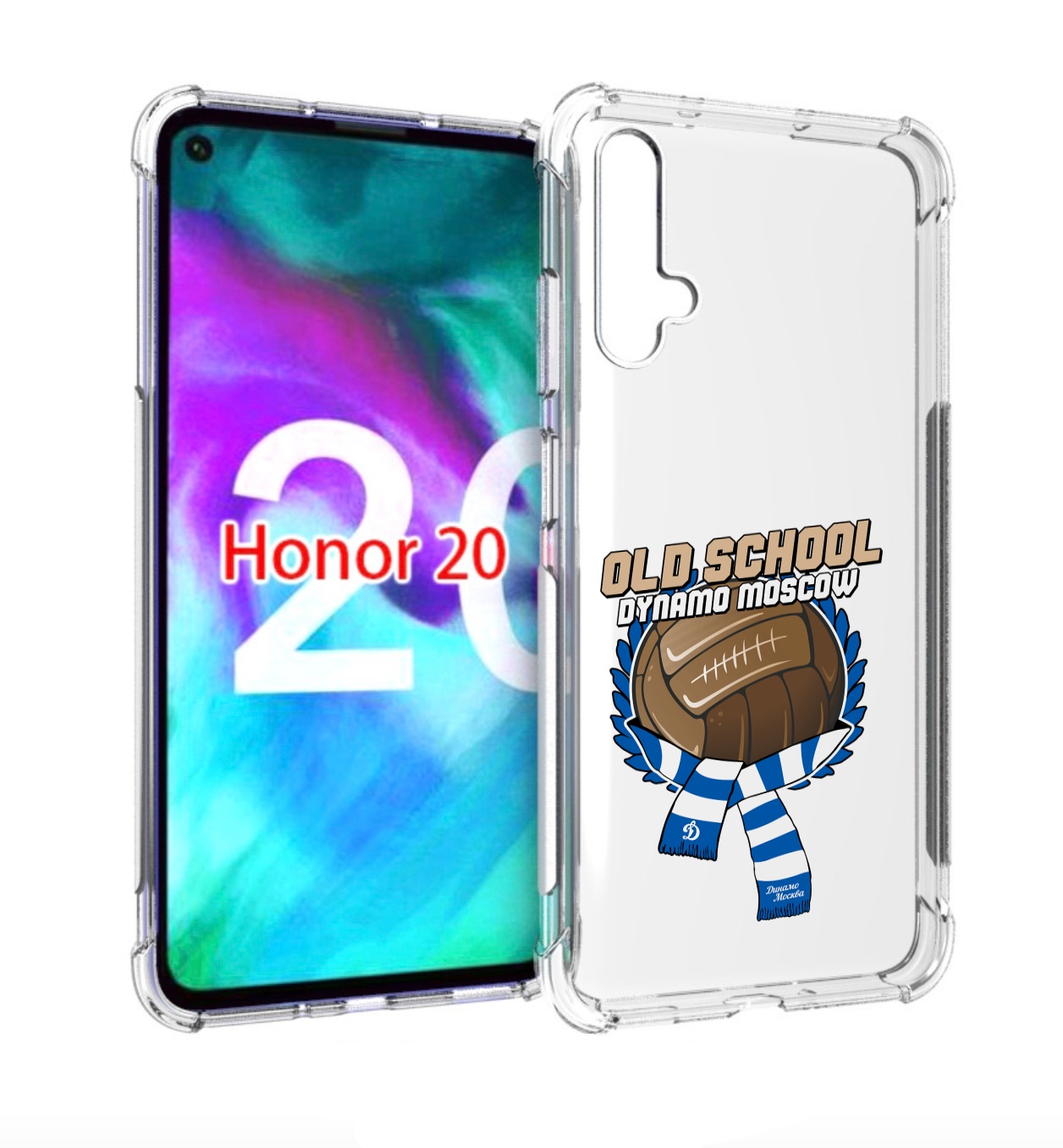 

Чехол бампер MyPads ФК Динамо олд скул для Honor 20., Прозрачный, Tocco