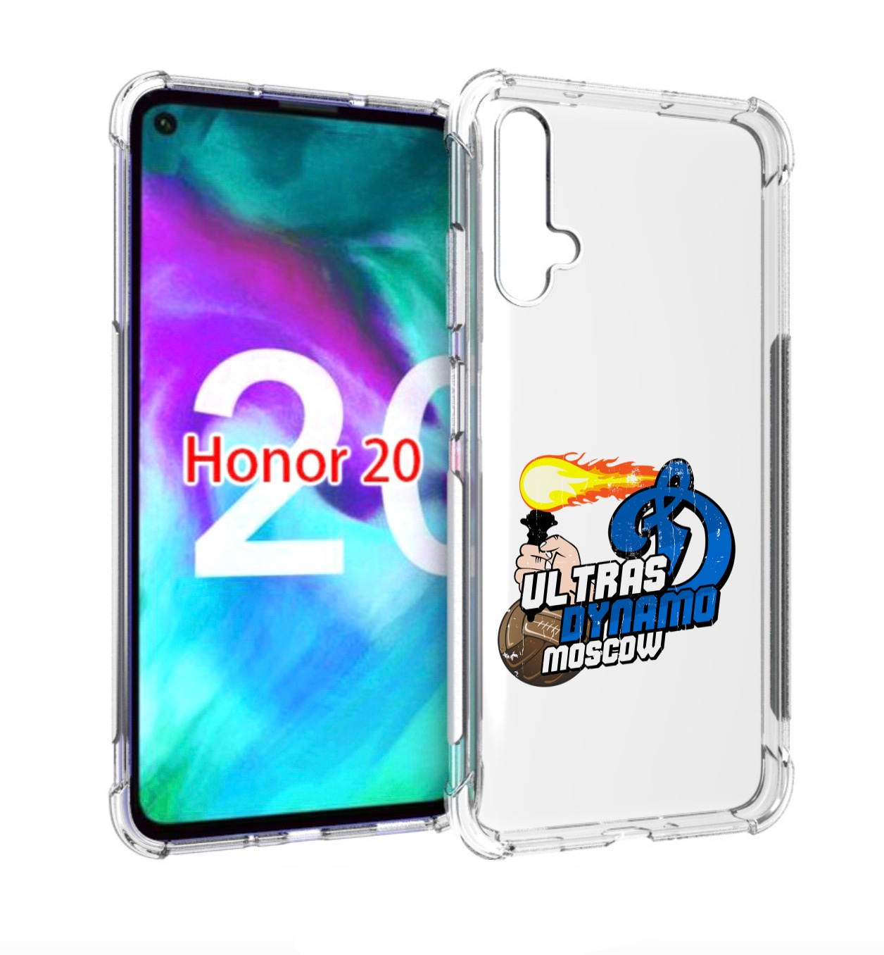 

Чехол бампер MyPads ФК Динамо для Honor 20., Прозрачный, Tocco