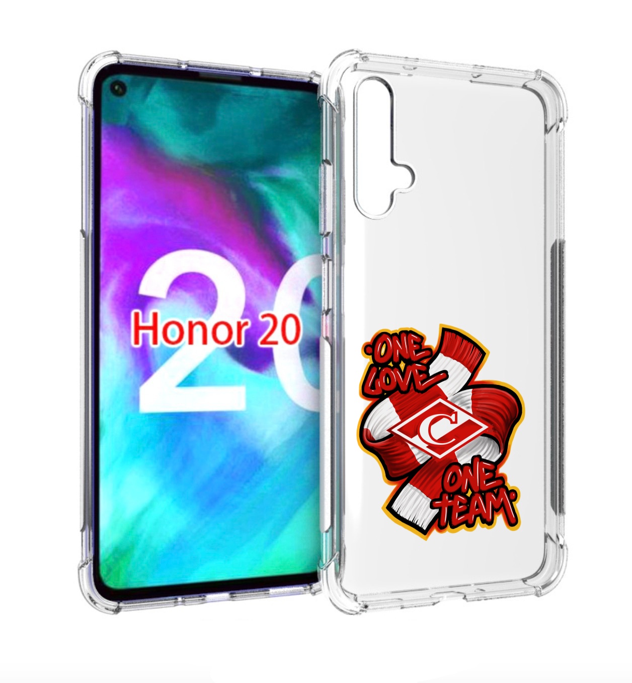 

Чехол бампер MyPads ФК спарак 1 любовь для Honor 20., Прозрачный, Tocco