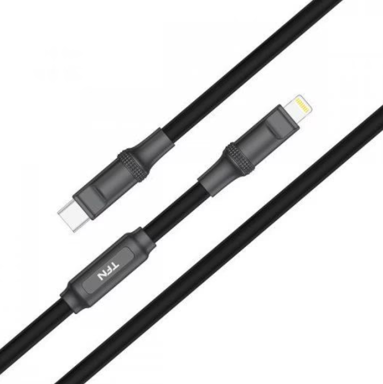 Кабель TFN 8pin-USB Type-C DIY 30W, 1,5m Black (TFN-C-DIY-CL15M-BK)