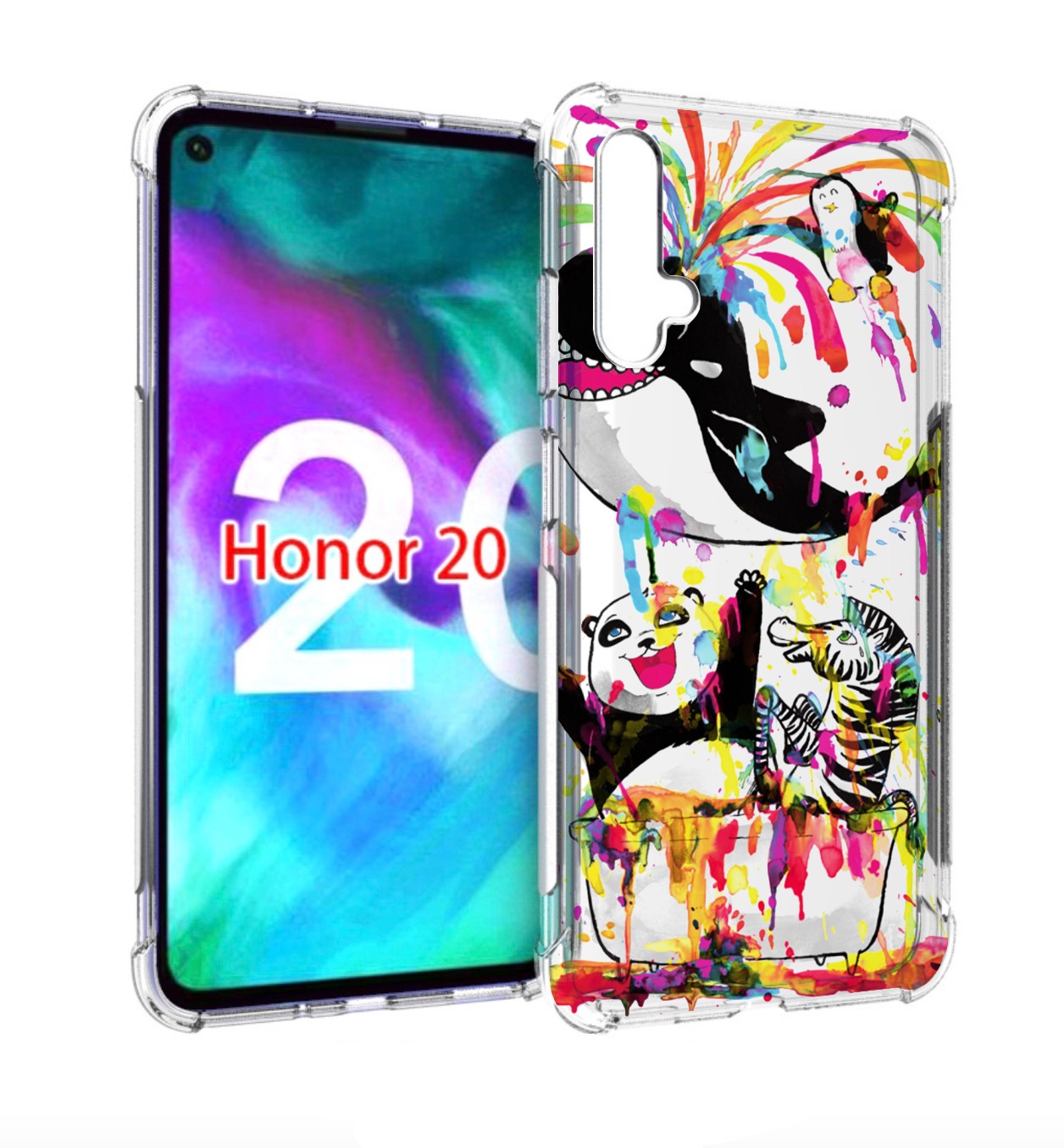 

Чехол бампер MyPads Хиппи кит для Honor 20., Прозрачный, Tocco