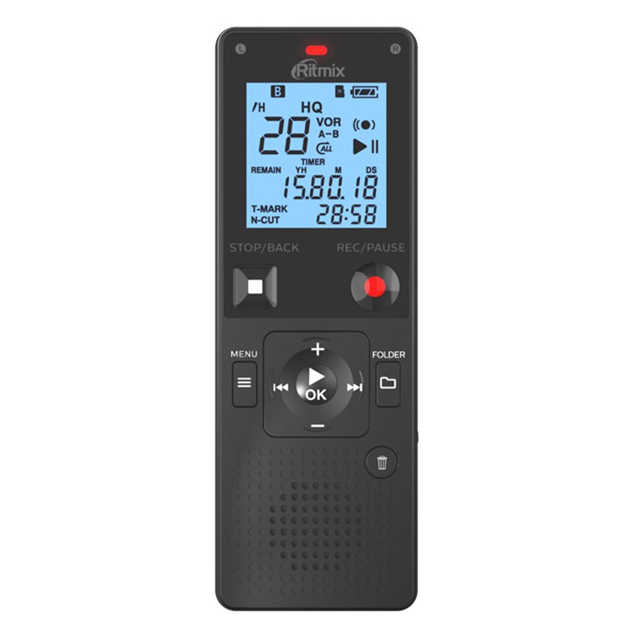 Диктофон цифровой Ritmix RR-820 8Gb Black (80001121)