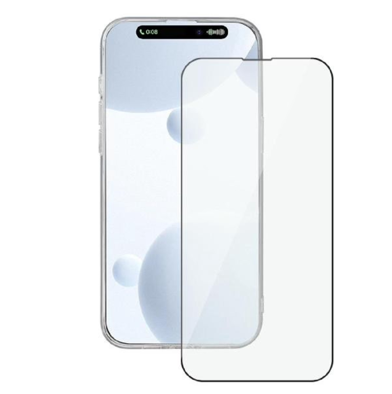 Защитное Стекло Deppa Classic Full Glue для Apple iPhone 15 Pro черная рамка 2шт (62957)