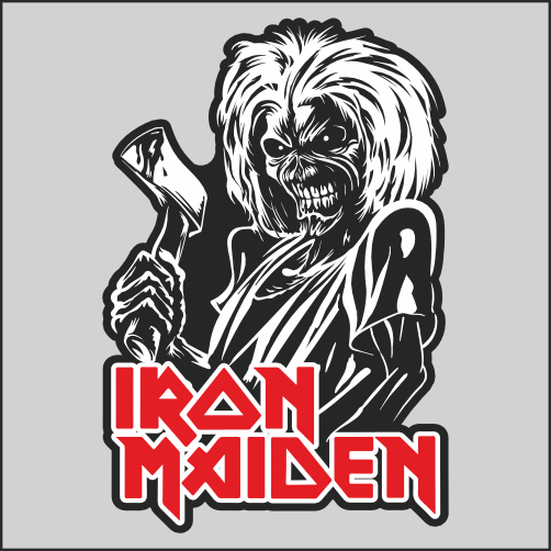 

Наклейка Наклейки за Копейки Группа IRON MADEN 17х10см, ААА-АА-01066-17