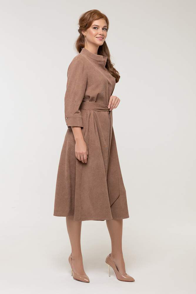 

Платье женское Петербургский Швейный Дом 1457 коричневое 46 RU, Коричневый, 1457