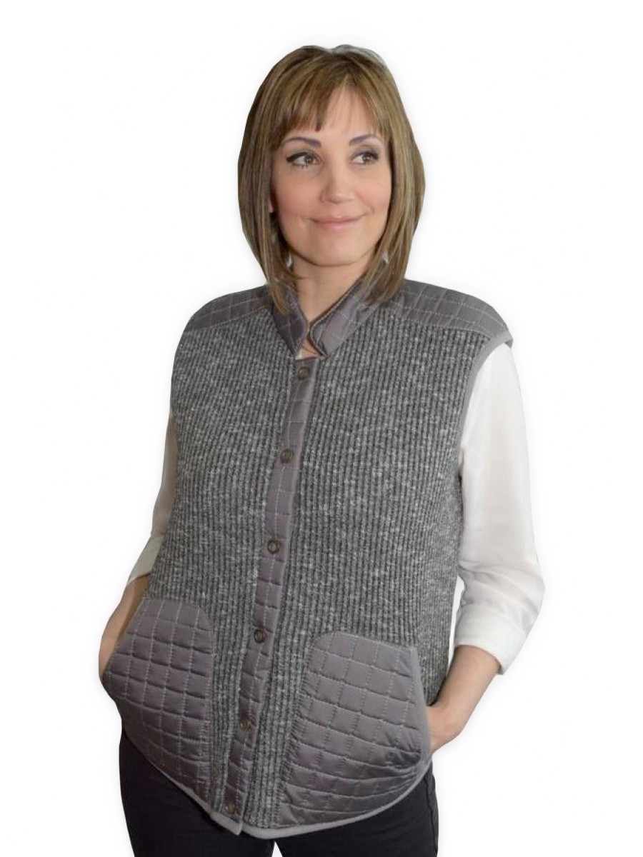 Утепленный жилет женский HOLTY 020154-0121 серый 54 RU 6299₽