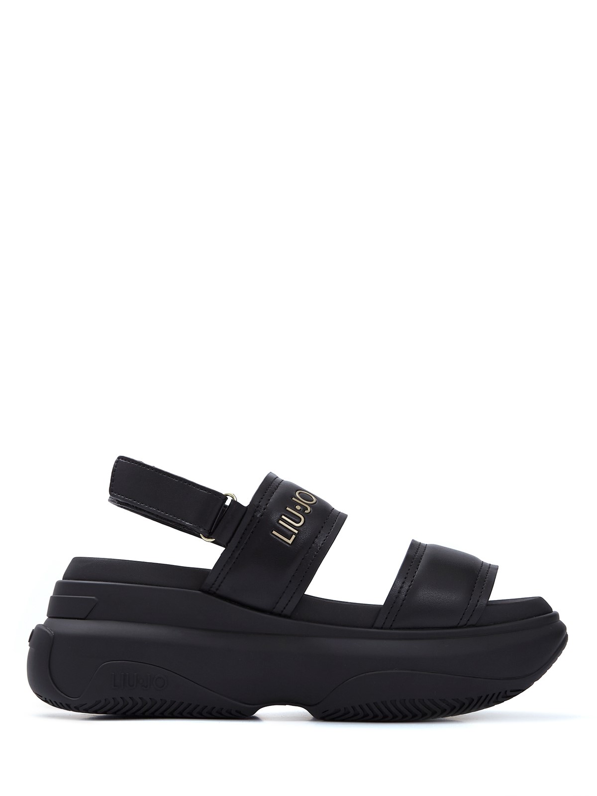 Сандалии Liu Jo June Sandal 9 женские, кожа, чёрные, размер 36, BA4029EX01422222