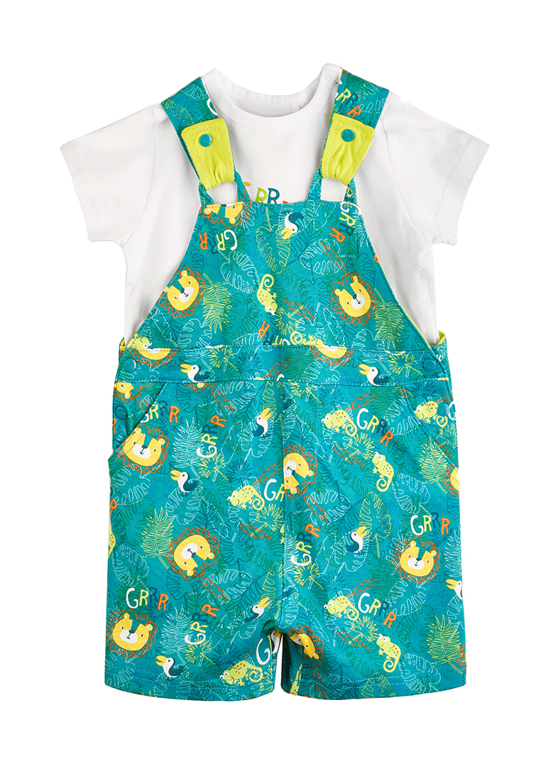 Комплект одежды для новорожденных Kari baby SS21B04000809 белый/зелёный р.74
