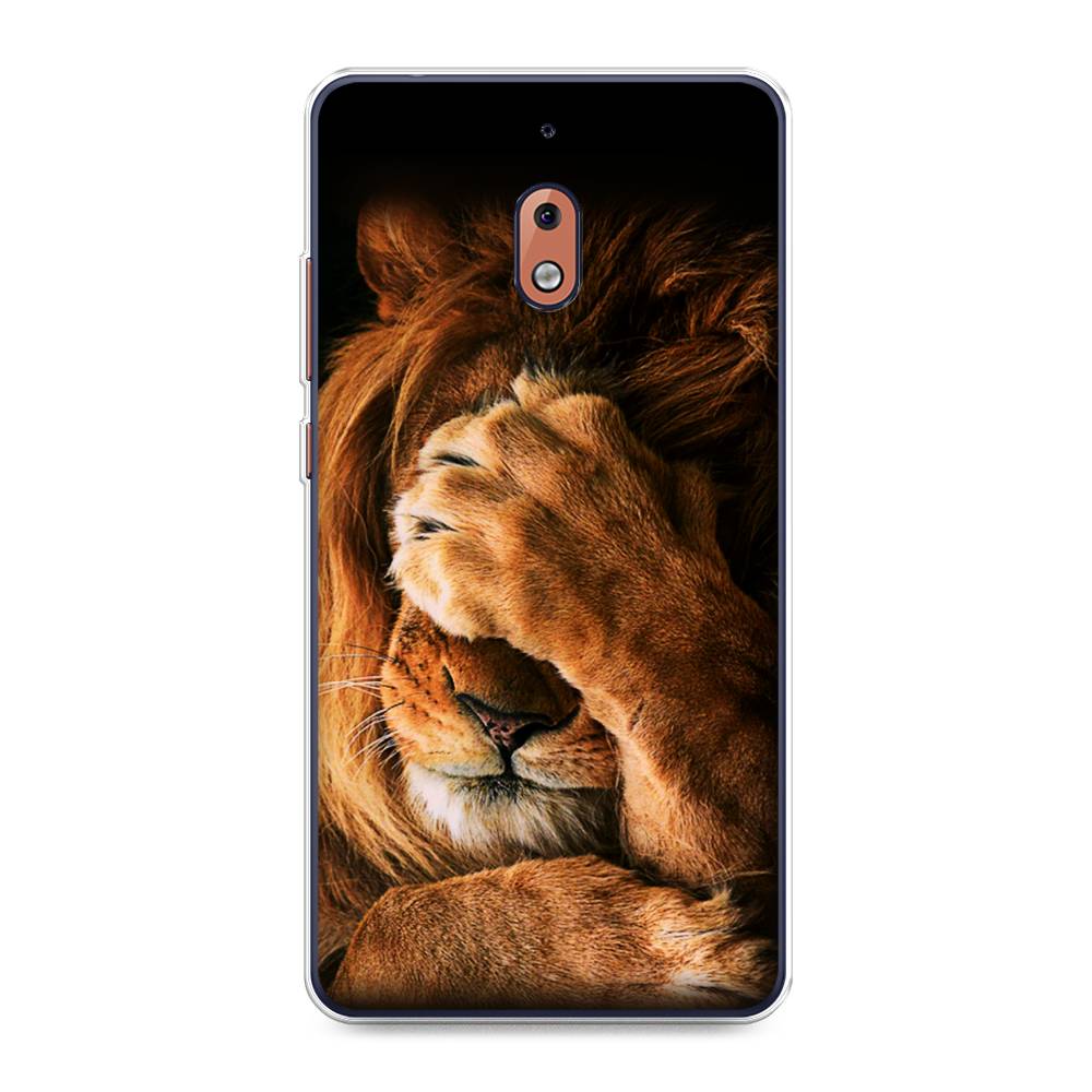 

Чехол Awog на Nokia 2.1 / Нокиа 2.1 "Львиный стыд", Коричневый;черный, 121550-1