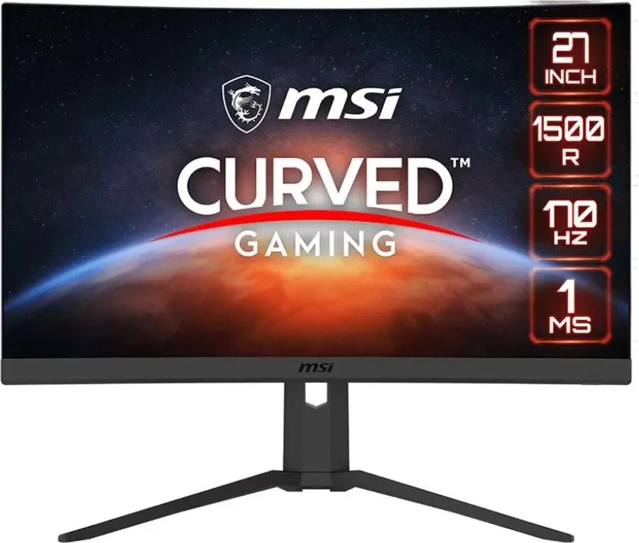 

27" Монитор MSI G27CQ4P E2 Black 165Hz 2560x1440 VA, Черный, G27CQ4P E2