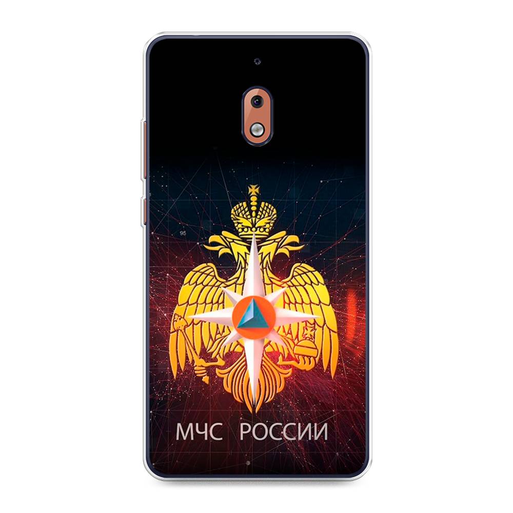 

Чехол Awog на Nokia 2.1 / Нокиа 2.1 "МЧС России", Черный;желтый;красный, 121550-5