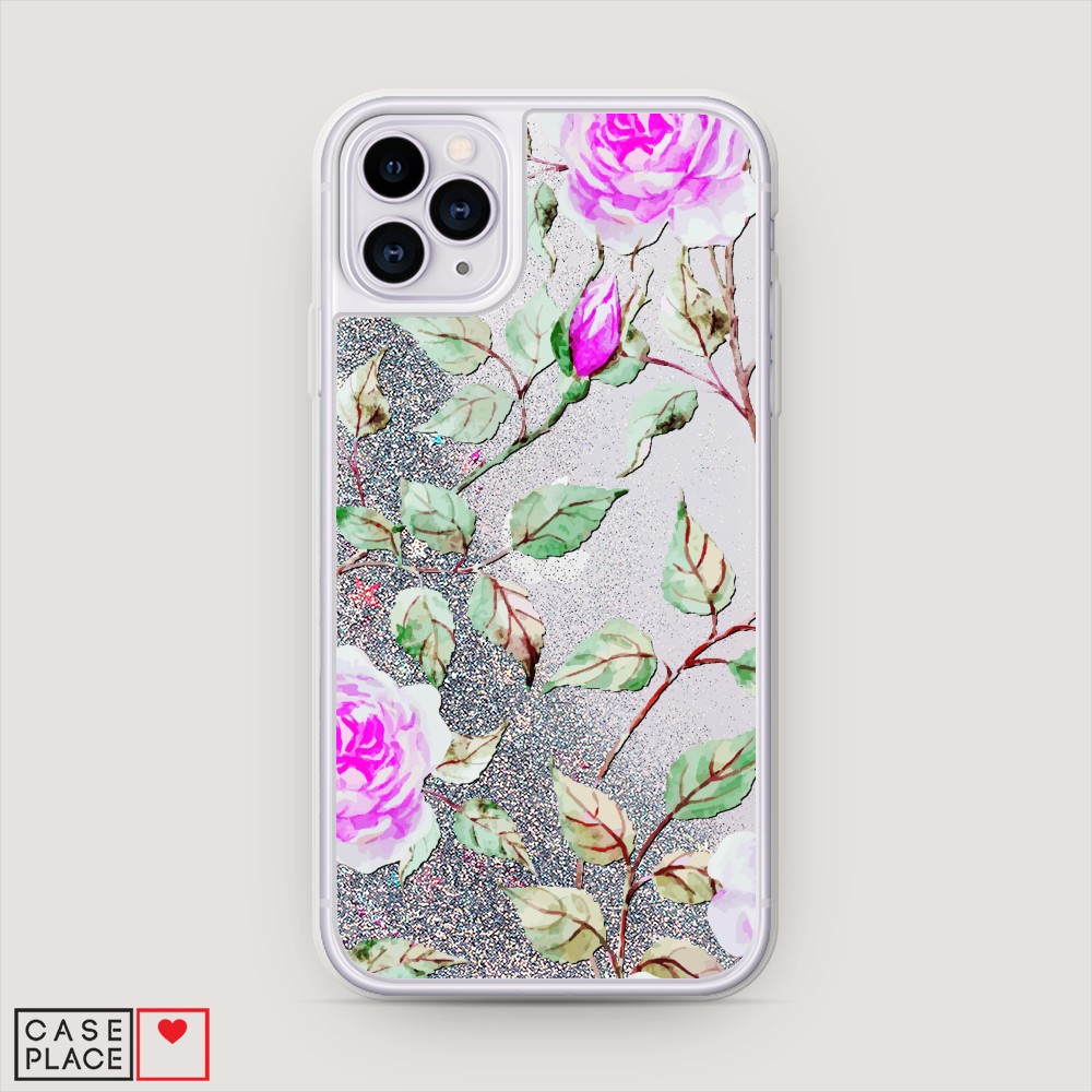 

Жидкий чехол с блестками "Цветочная фантазия 7" на Apple iPhone 11 Pro Max, 12291-1