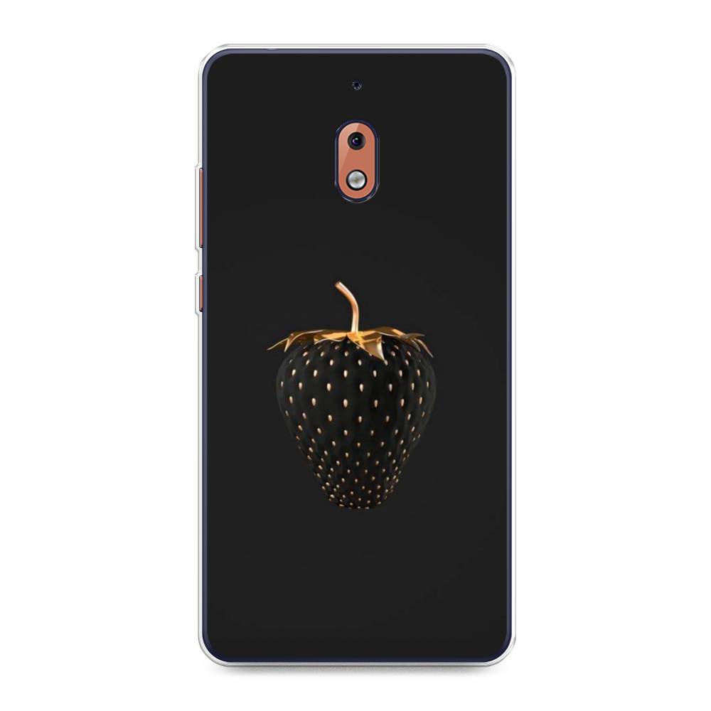

Чехол Awog на Nokia 2.1 / Нокиа 2.1 "Черно-золотая клубника", Черный;золотистый, 121550-10