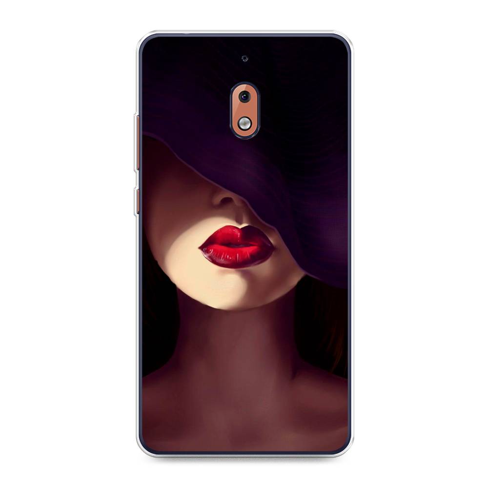 

Чехол Awog на Nokia 2.1 / Нокиа 2.1 "Красные губы", Черный;бежевый;красный, 121550-7