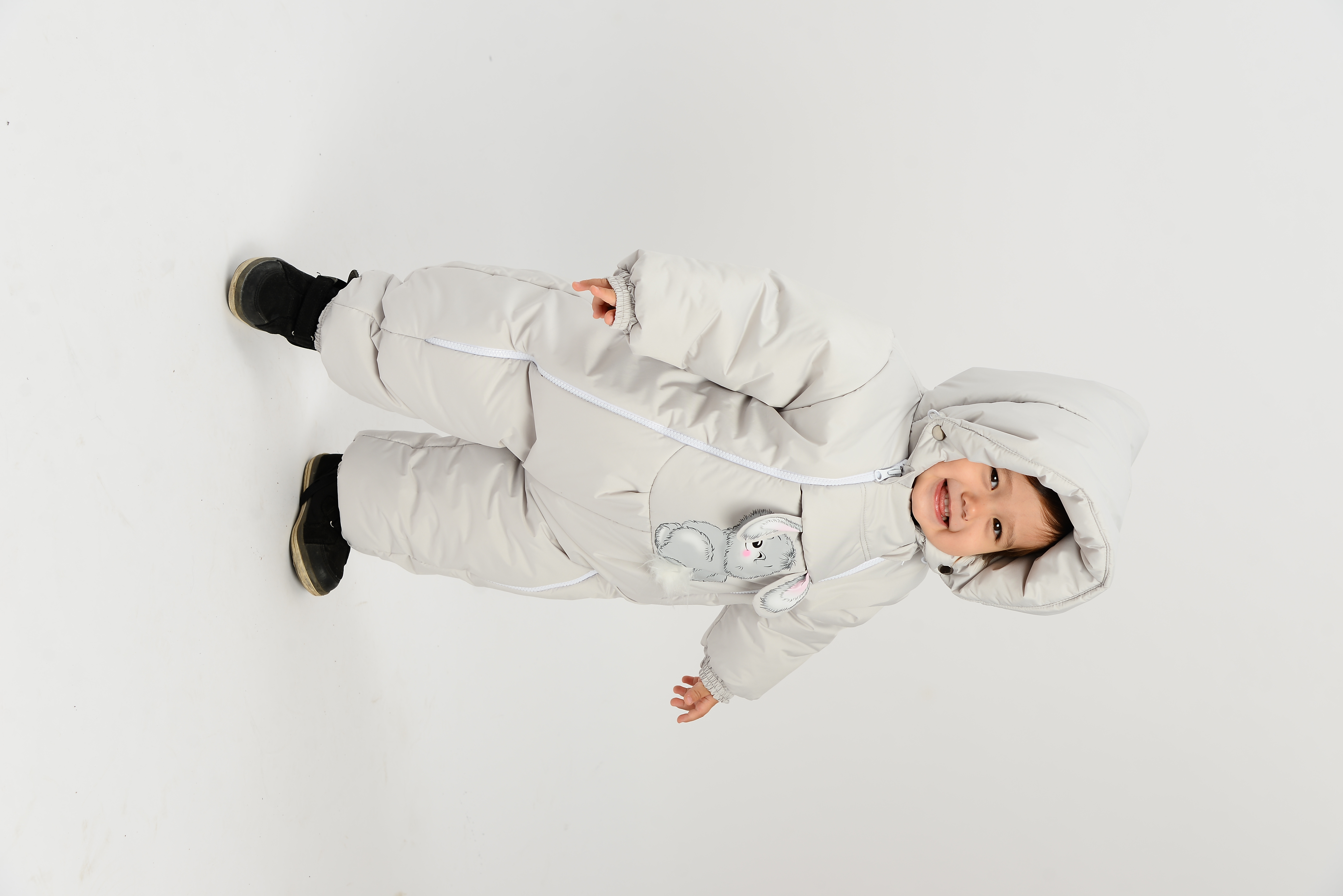 Комбинезон детский Malek-Baby 247шм, Светло-серый, 86
