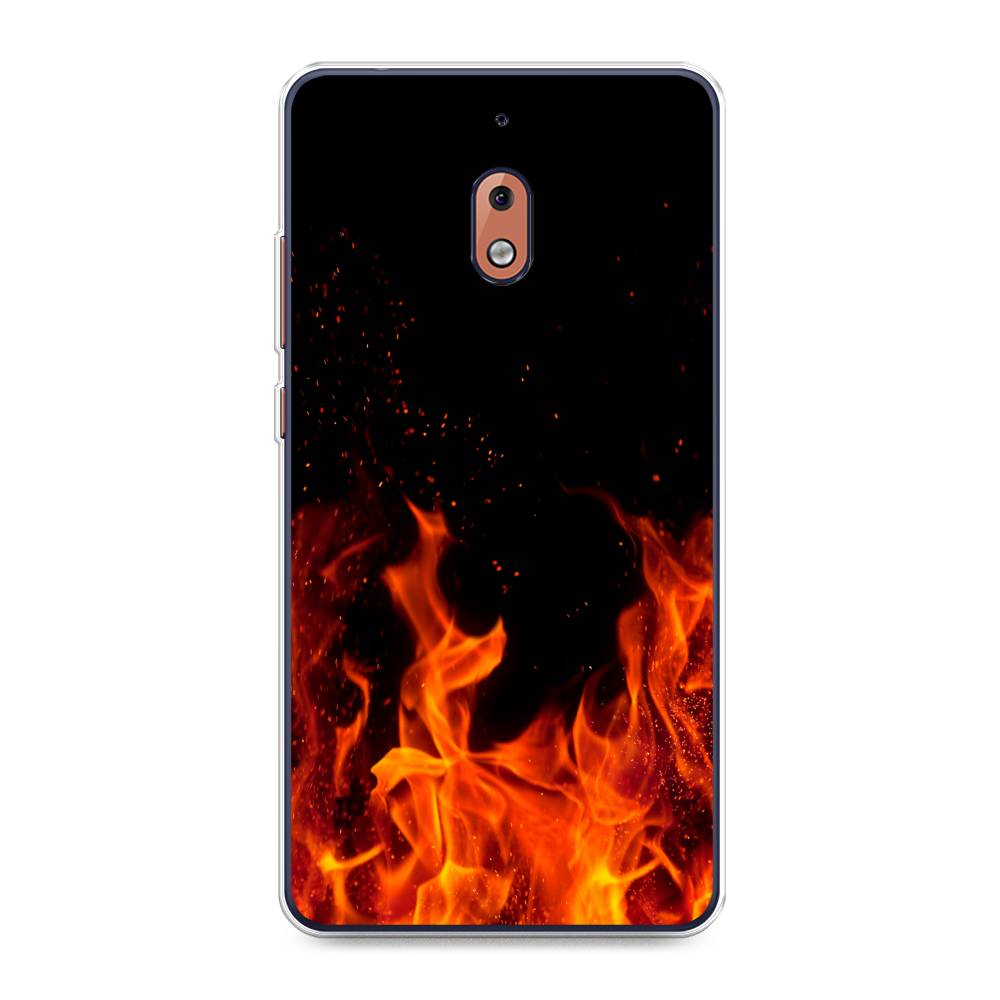 

Чехол Awog на Nokia 2.1 / Нокиа 2.1 "Все в огне", Оранжевый;черный, 121550-4