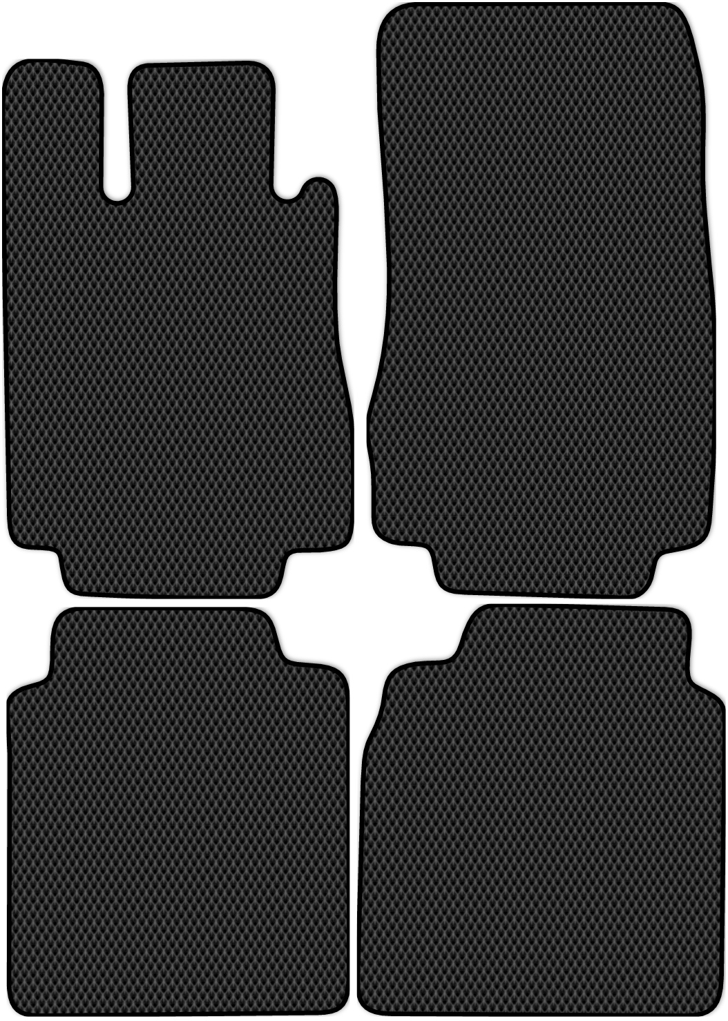 

Коврики ЭВА в салон для Mercedes-Benz S-Class 4 (W220Long) 1998 - 2005, 4 шт. черный, 3519-S4NL-H